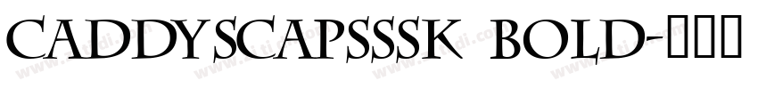 CaddySCapsSSK Bold字体转换